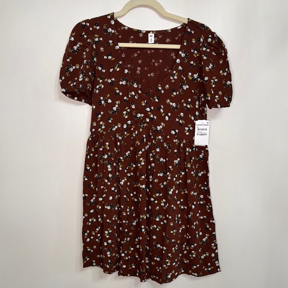 BP Floral Printed dress in Rust Kasey New with tag